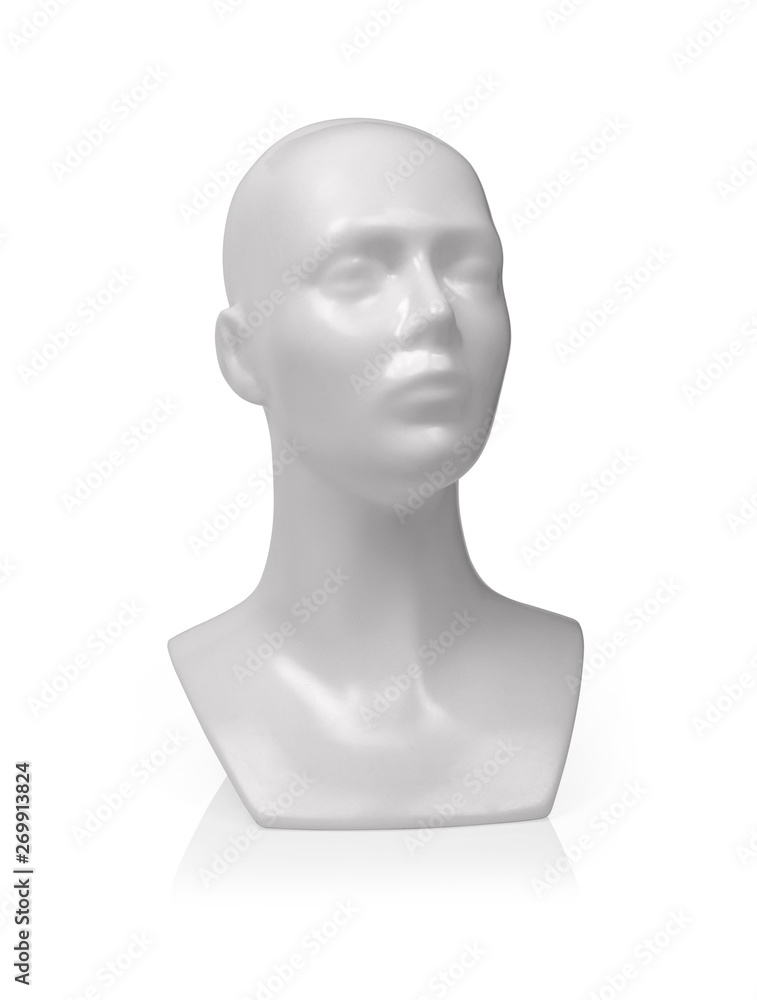 Mannequin head, isolated Mannequin head, isolated