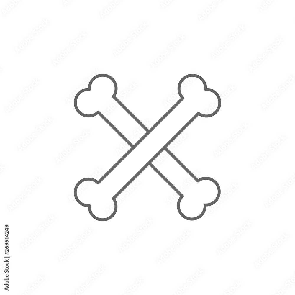 Bones, nasty outline icon. Element of nasty icon. Thin line icon for website design and development, app development. Premium icon Bones, nasty outline icon. Element of nasty icon. Thin line icon for website design and development, app development. Premium icon