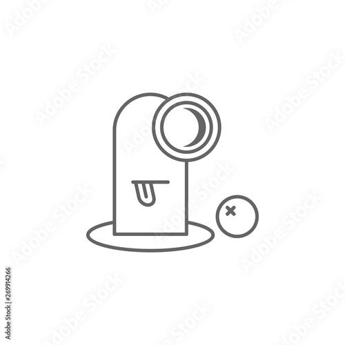 Cyclops, nasty outline icon. Element of nasty icon. Thin line icon for website design and development, app development. Premium icon