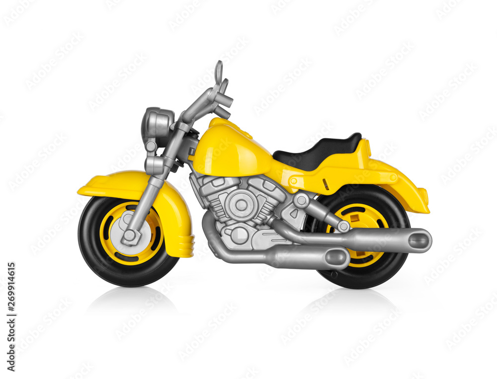 Toy motorbike isolated on white background Toy motorbike isolated on white background