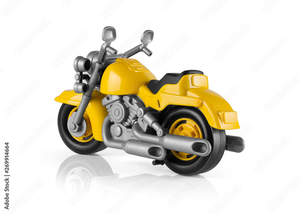 Toy motorbike isolated on white background Toy motorbike isolated on white background