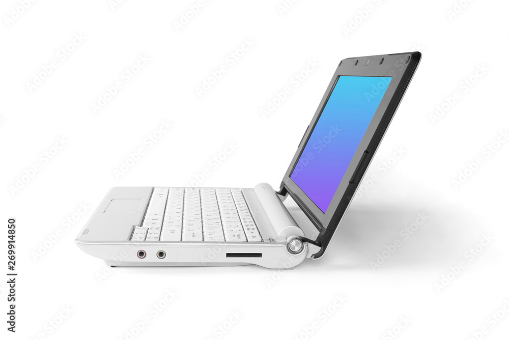 Notebook computer isolated on white background Notebook computer isolated on white background