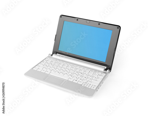 Notebook computer isolated on white background