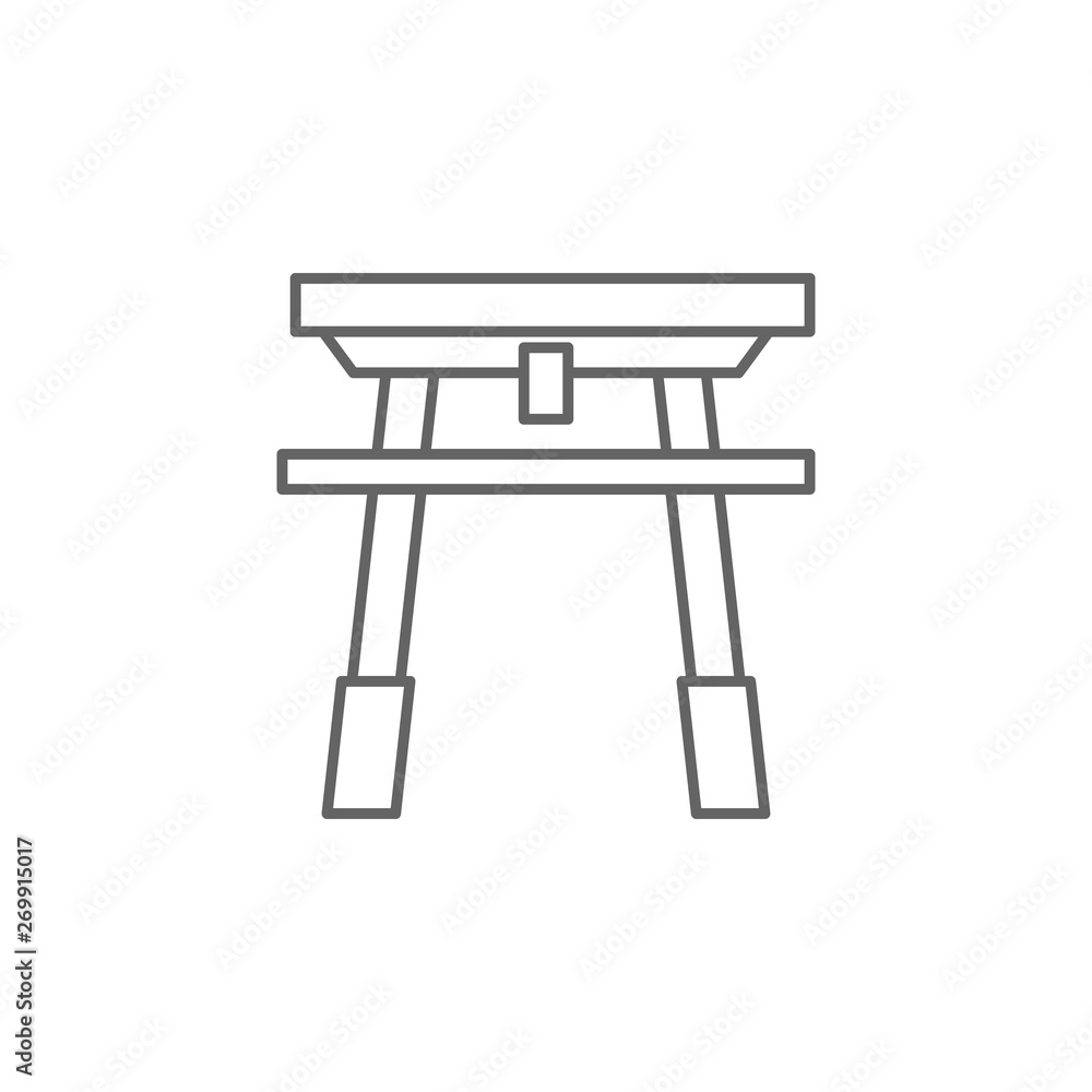 history, torii, japan outline icon history, torii, japan outline icon