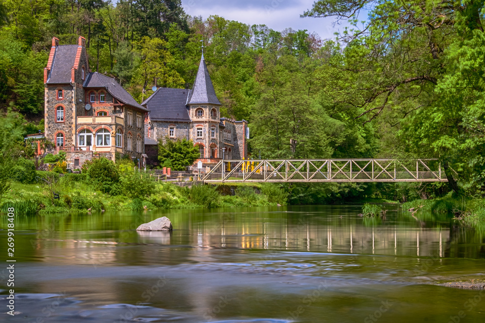 Obraz premium Treseburg im Bodetal Harz
