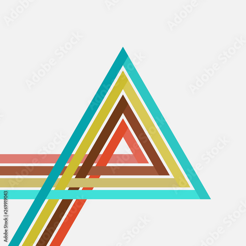 Set of abstract colored, colorful lines. Vector illustration for your design. Can be used as logo/icon or brochure template. Easy to change colors.