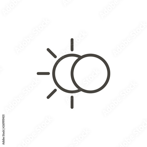 Eclipse icon - Vector. Spage concept vector illustration.