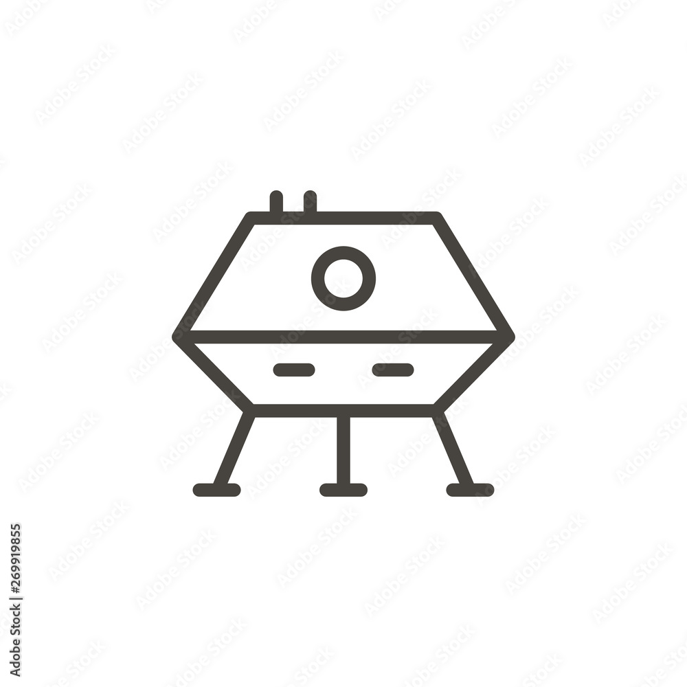 Fototapeta premium Lunar module icon - Vector. Spage concept vector illustration.
