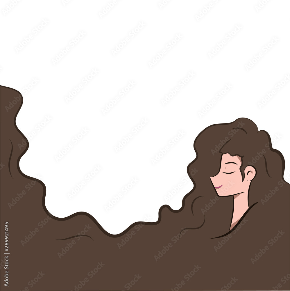 retro background a lady with dark hair for salon and banner retro background a lady with dark hair for salon and banner