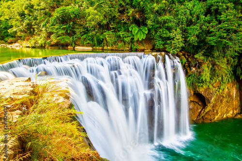 Fototapeta Naklejka Na Ścianę i Meble -  Cascading Shifen Waterfall in Pingxi, New Taipei City, Taiwan