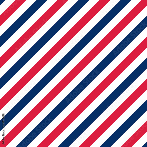 Seamless Independence Day Fourth of July Stripe Pattern Background