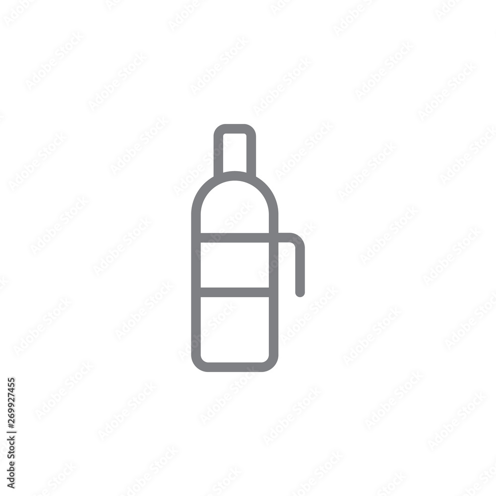Pet line vector icon. Element of pollution icon Pet line vector icon. Element of pollution icon