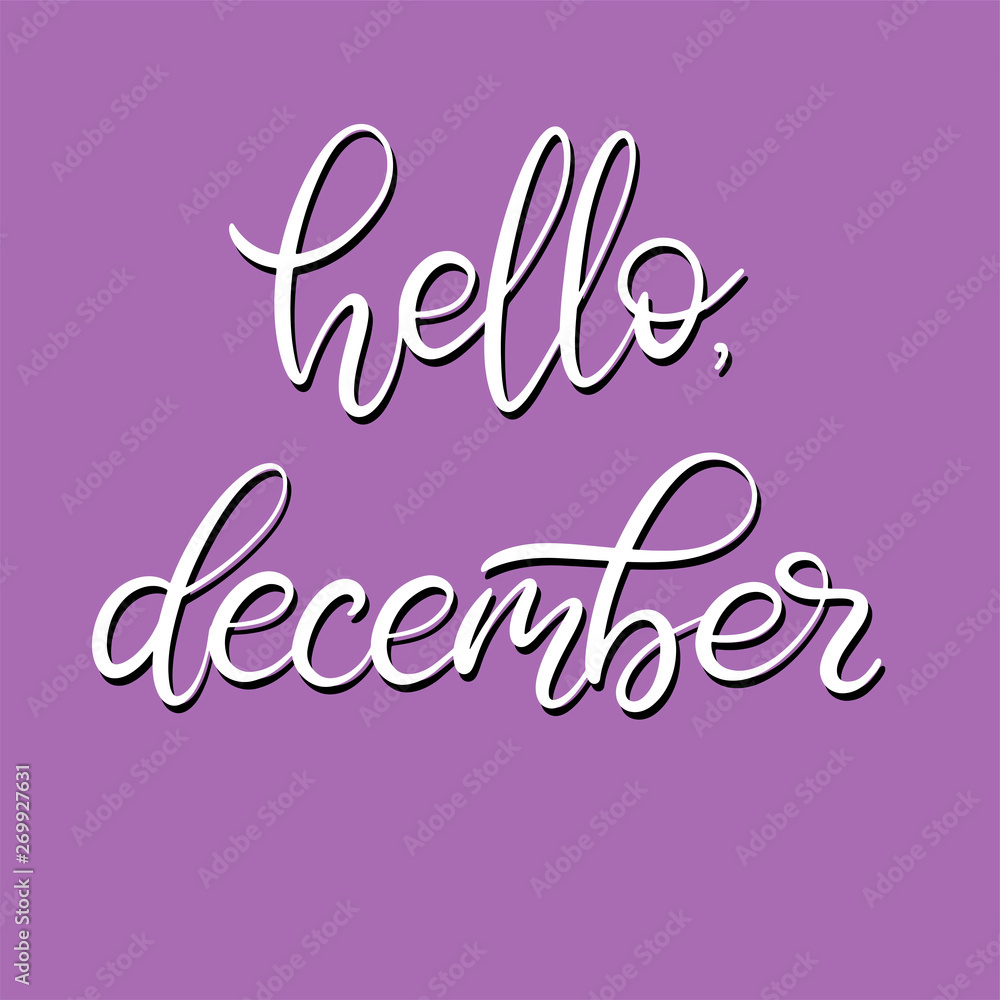 Handwritten name of month for calendar Handwritten name of month for calendar