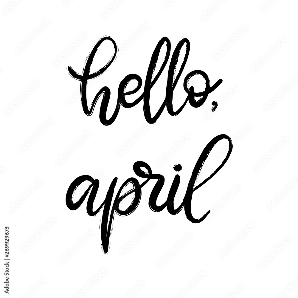 Handwritten name of month for calendar Handwritten name of month for calendar