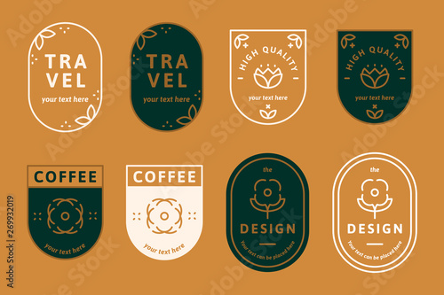 Logos on orange