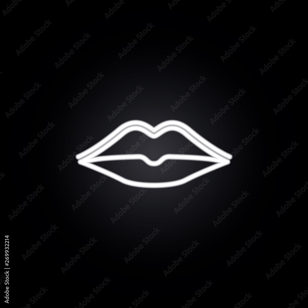 lips, plastic surgery neon icon. Elements of plastic surgery set. Simple icon for websites, web design, mobile app, info graphics lips, plastic surgery neon icon. Elements of plastic surgery set. Simple icon for websites, web design, mobile app, info graphics
