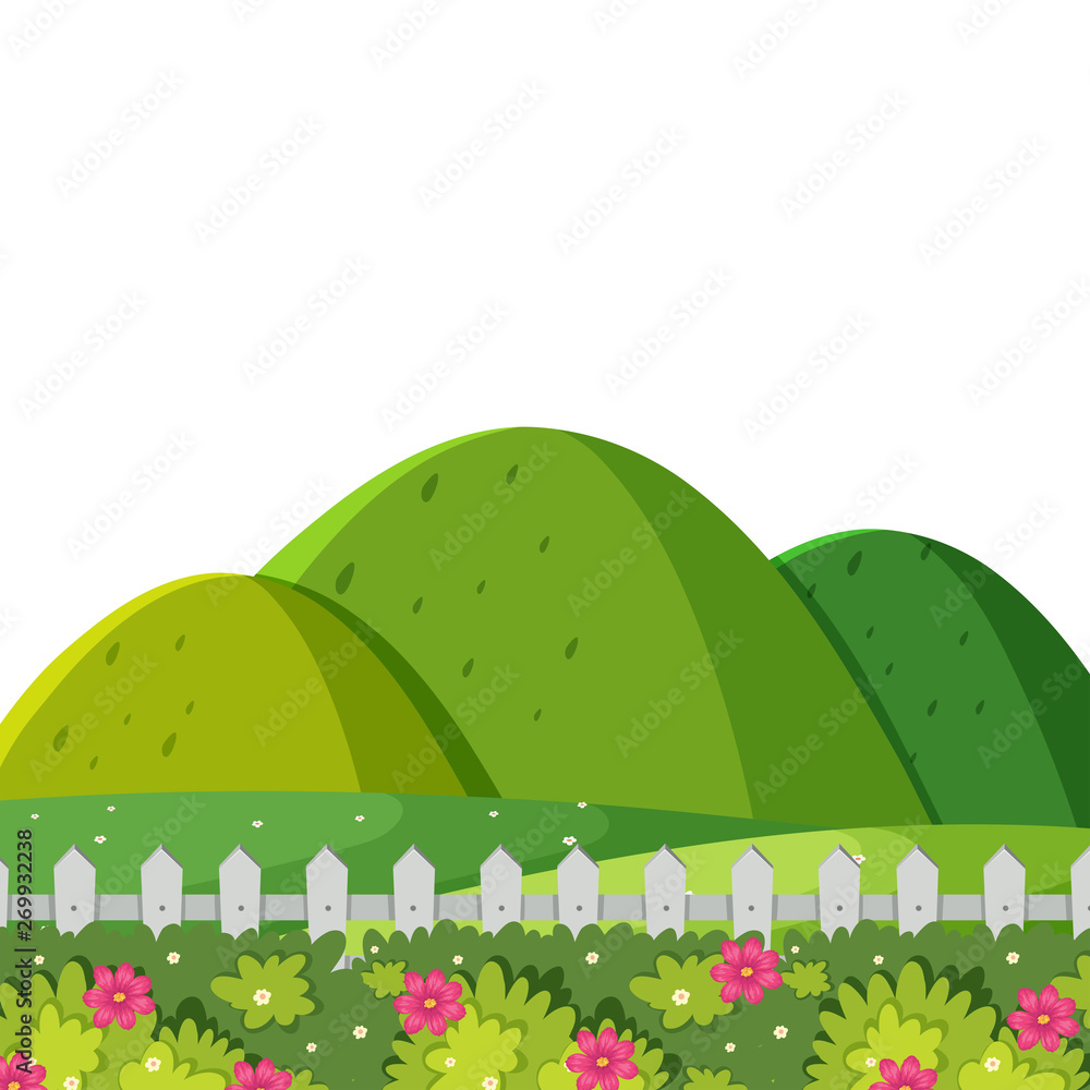 Fototapeta premium A rural game template