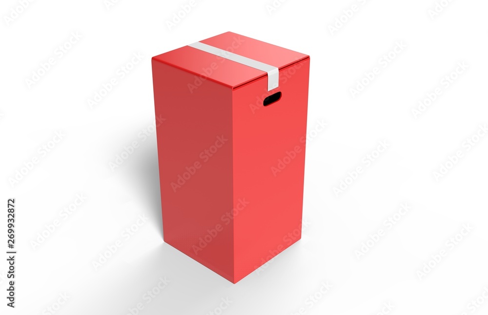 Blank Heavy-Duty Medium Open Packaging Box for mock up and branding. 3d render illustration. Blank Heavy-Duty Medium Open Packaging Box for mock up and branding. 3d render illustration.