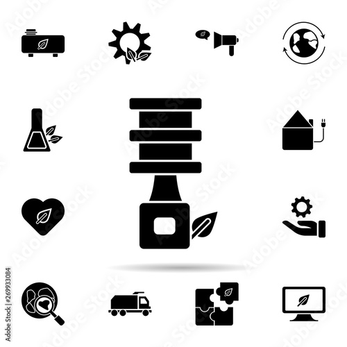 Biodiesel, leaf icon. Universal set of ecology for website design and development, app development