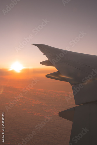 sunrise view from airplane 3