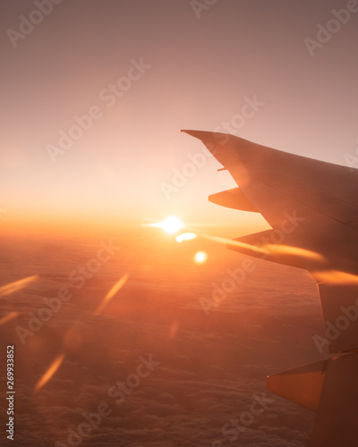 sunrise view from airplane 2