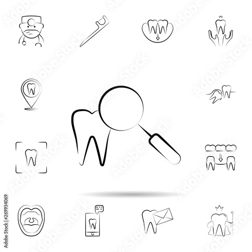 Dental veneers icon. Universal set of dentist for website design and development, app development