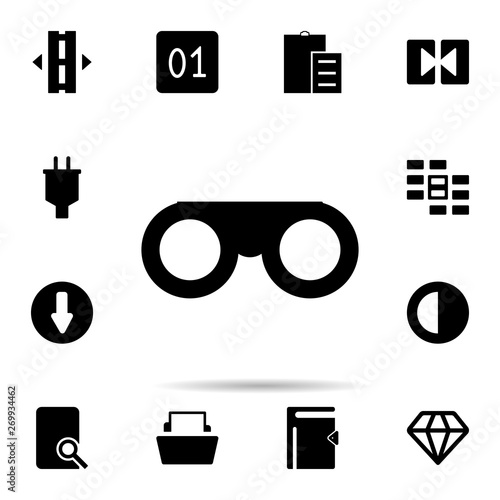 Binoculars icon. Universal set of web for website design and development, app development