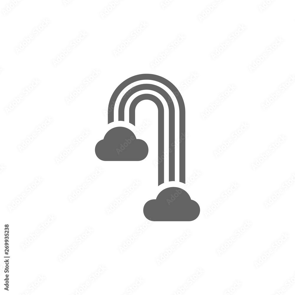 rainbow icon. Element of weather sign icon rainbow icon. Element of weather sign icon