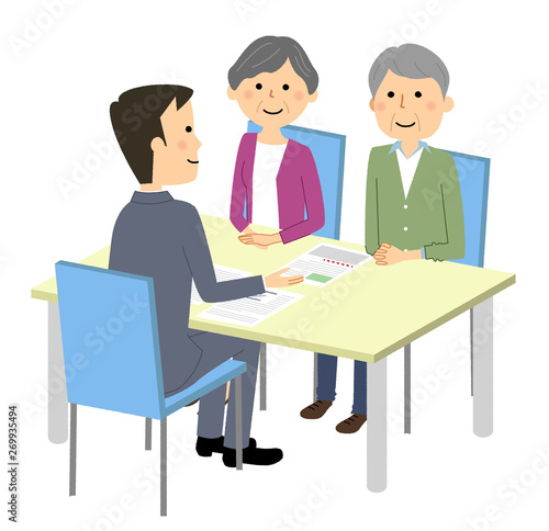 打ち合わせ　契約　説明