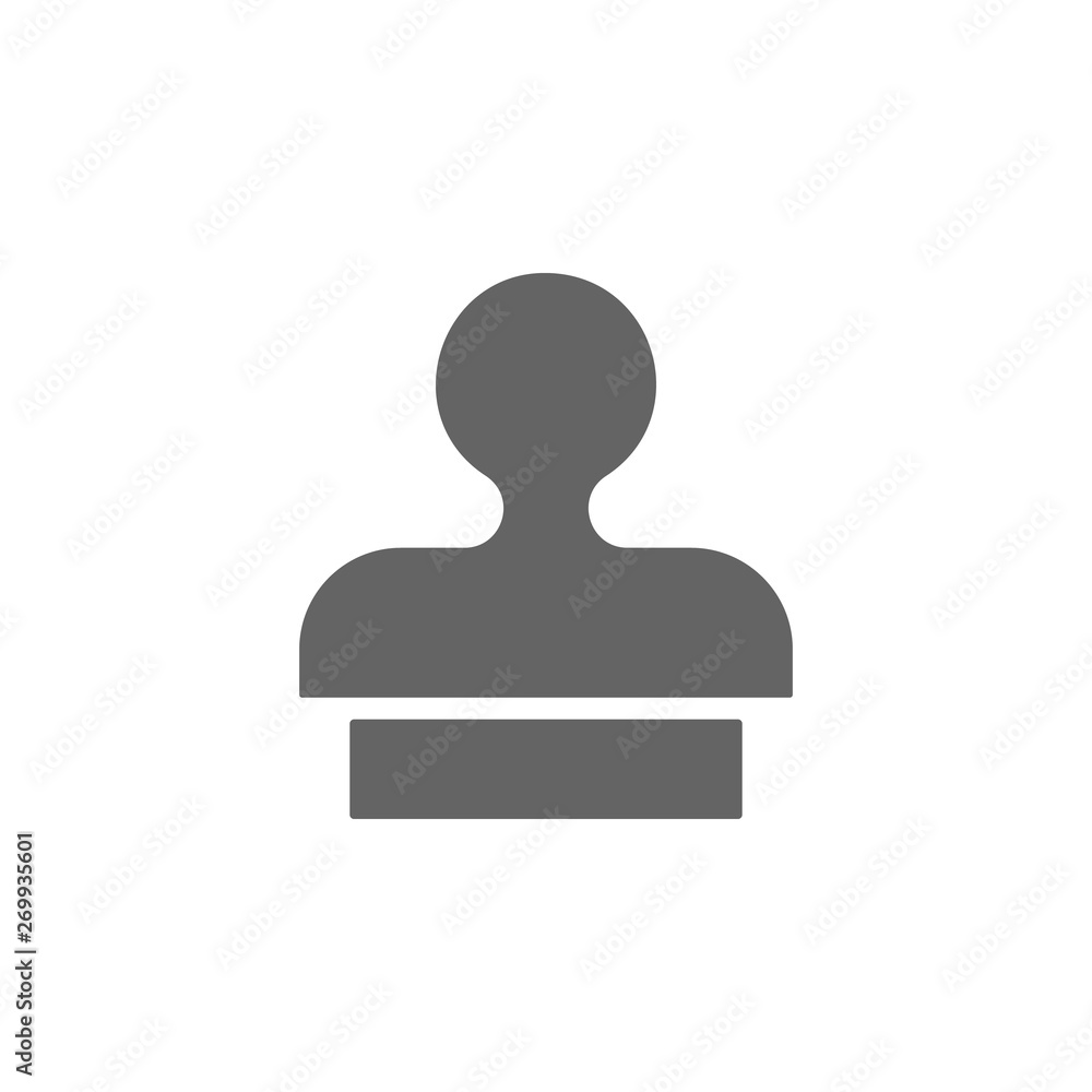 Clone, stamp, tool icon. Element of materia flat tools icon Clone, stamp, tool icon. Element of materia flat tools icon