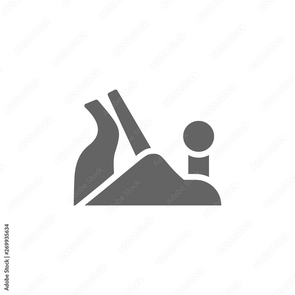 Jack, manual, planer icon. Element of materia flat tools icon Stock Vector  | Adobe Stock