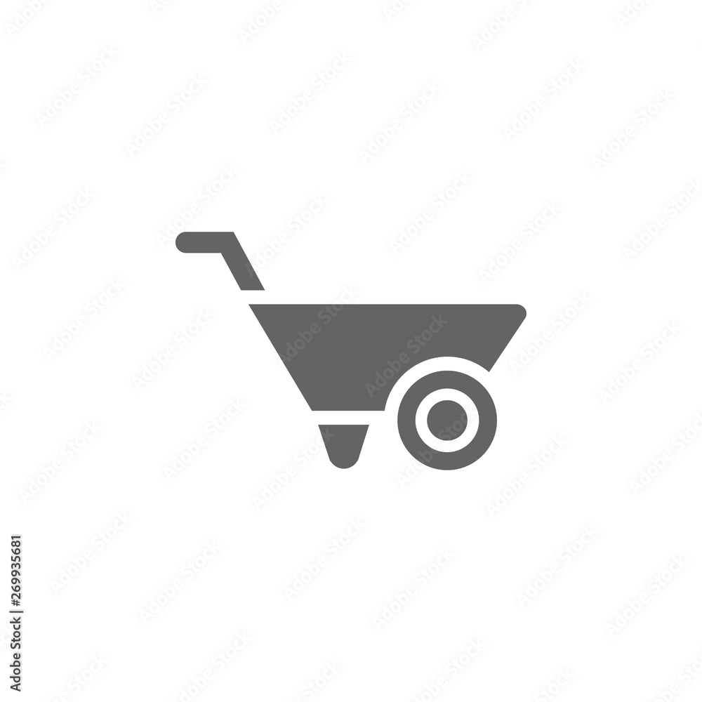 Pushcart, icon. Element of materia flat tools icon