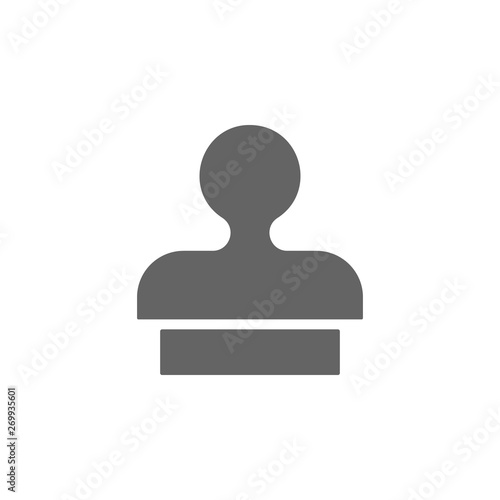 Clone, stamp, tool icon. Element of materia flat tools icon