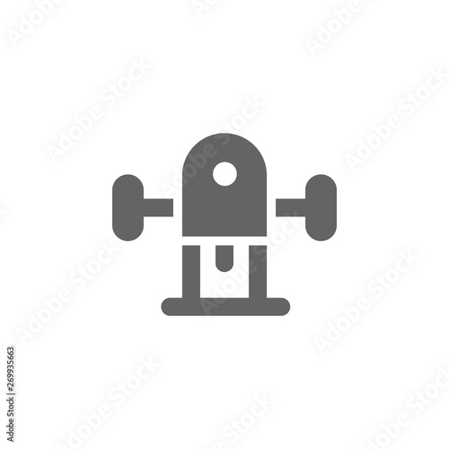 Machine, milling icon. Element of materia flat tools icon