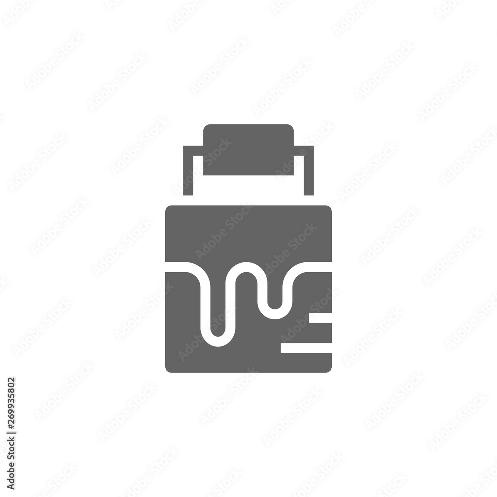 Paint bucket icon. Element of materia flat tools icon Paint bucket icon. Element of materia flat tools icon