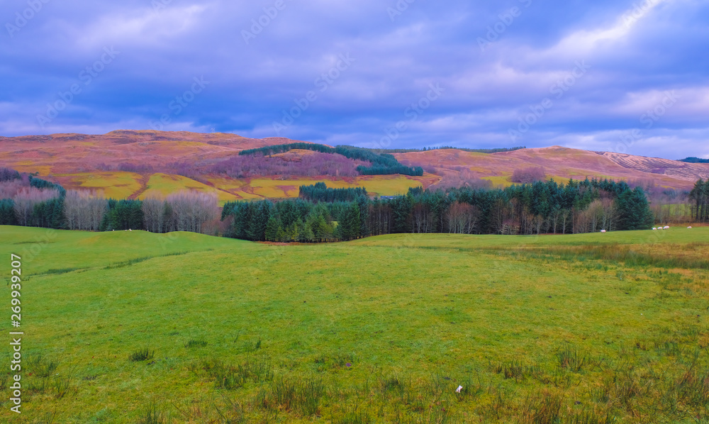 Scottish landscape taken at Fort William, Scotland