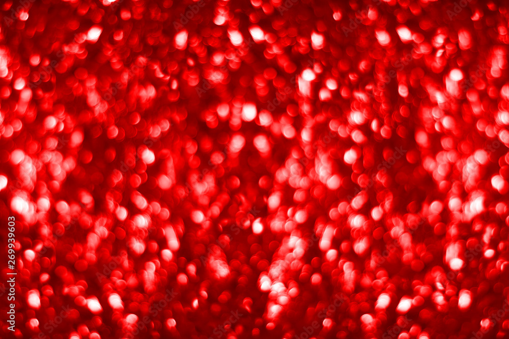 Red blurred shining bokeh background, defocused bright red sparkles backdrop, red shiny blur round bubbles, New Year, Christmas holiday or Valentines day banner, festive frame design, copy space Red blurred shining bokeh background, defocused bright red sparkles backdrop, red shiny blur round bubbles, New Year, Christmas holiday or Valentines day banner, festive frame design, copy space
