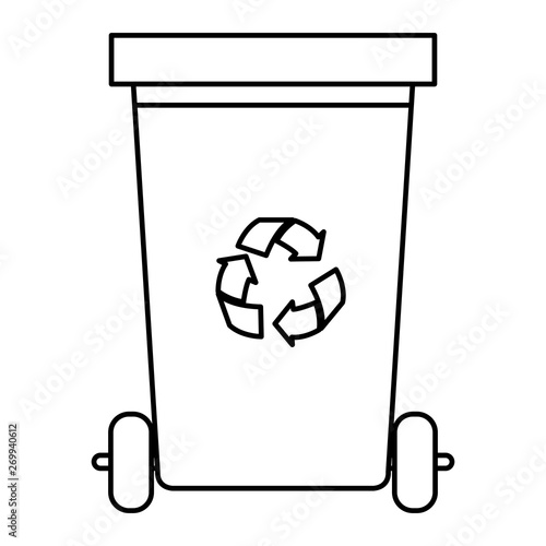 recycle waste with recycle arrows