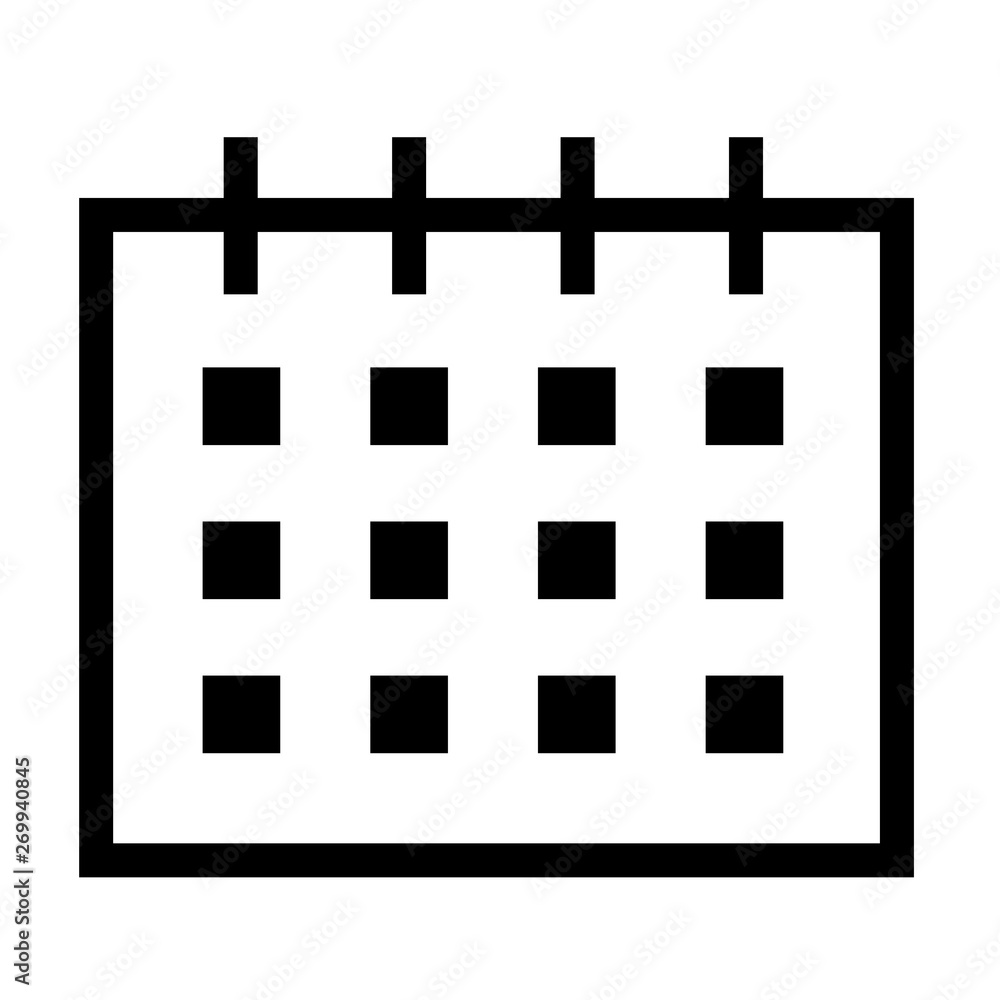 thin line sharp vector icon / calendar, schedule thin line sharp vector icon / calendar, schedule