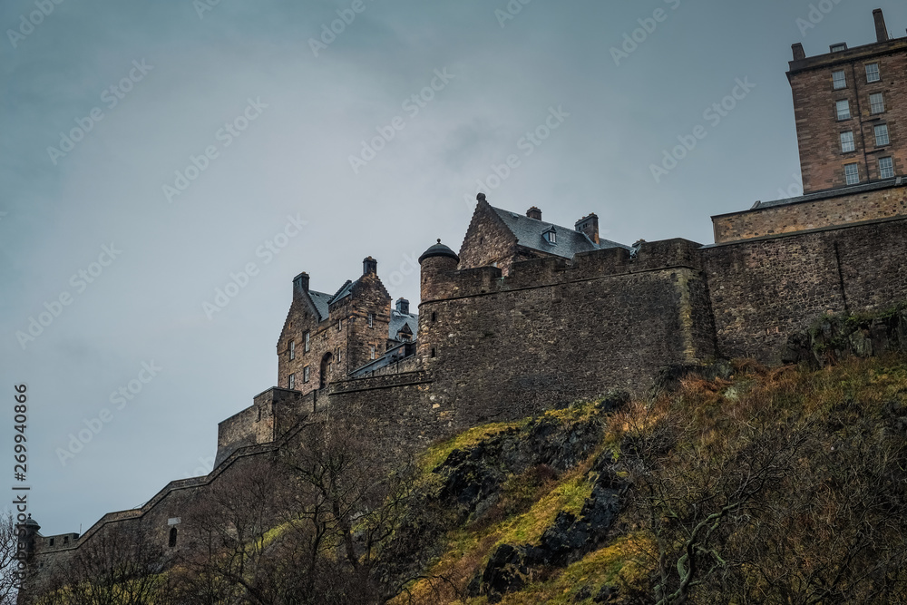 Edinburgh old castle in Scotland