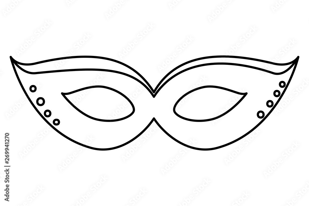 carnival mask celebration icon vector illustration carnival mask celebration icon vector illustration