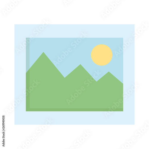 picture file format icon vector illustration