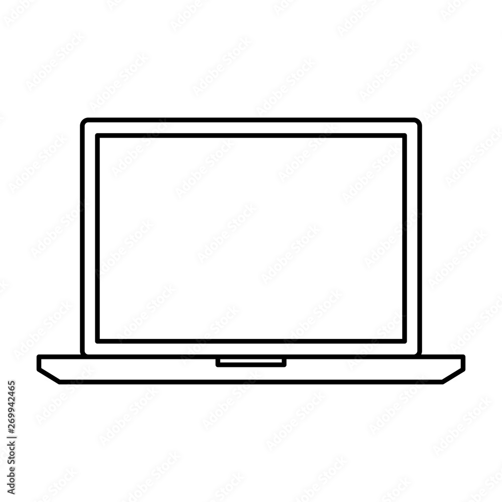 laptop computer technology isolated icon laptop computer technology isolated icon