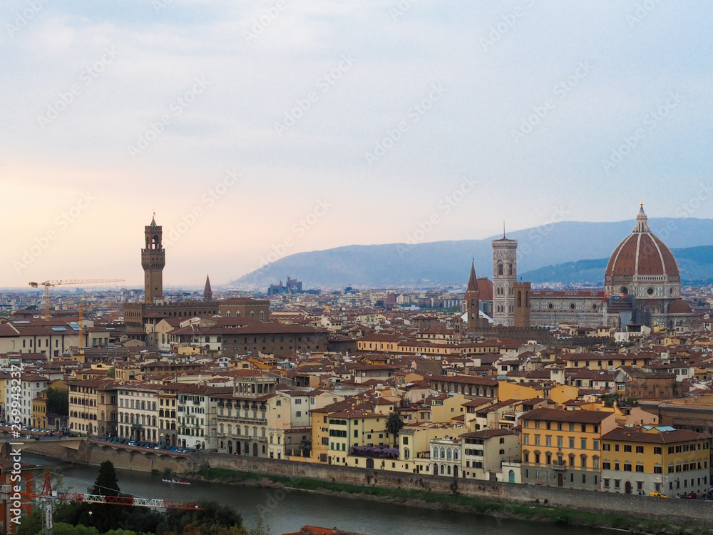 florence a romantic and popular city in Italy.