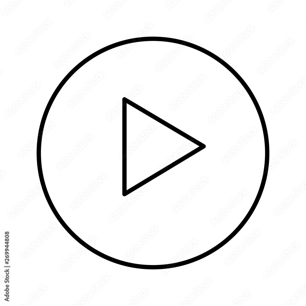 media player button icon vector illustration media player button icon vector illustration