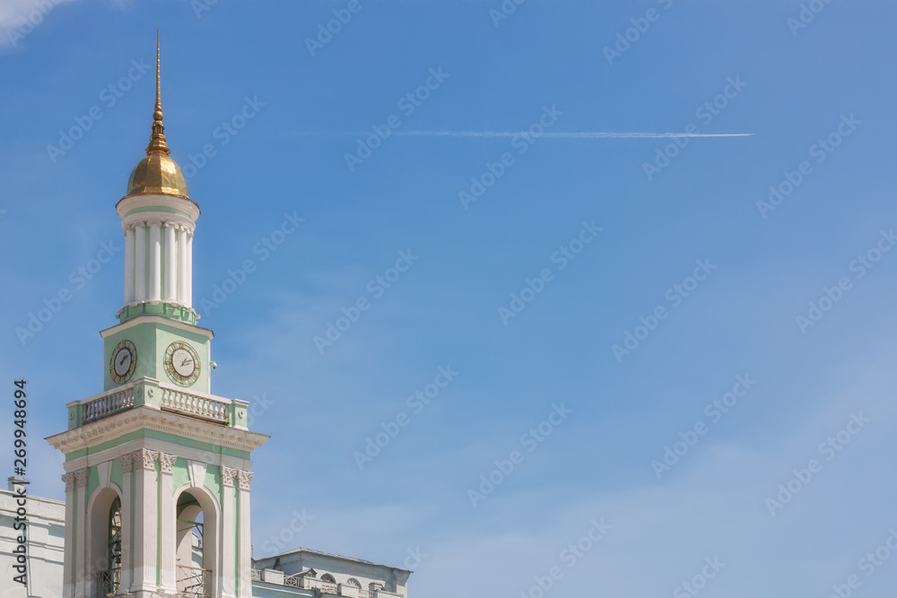 KIEV, UKRAINE - May, 18: Beautiful Broach of St. Catherine Church on Kontraktova (Contract) Square - Located in the Touristic Area In The Old Town of Kyiv, Ukraine