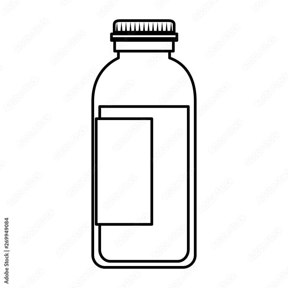medical plastic bottle with syrup