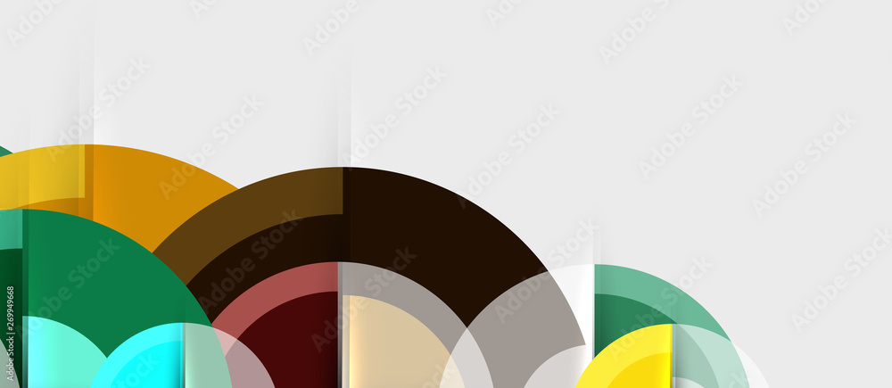 Geometric design abstract background - circles Geometric design abstract background - circles