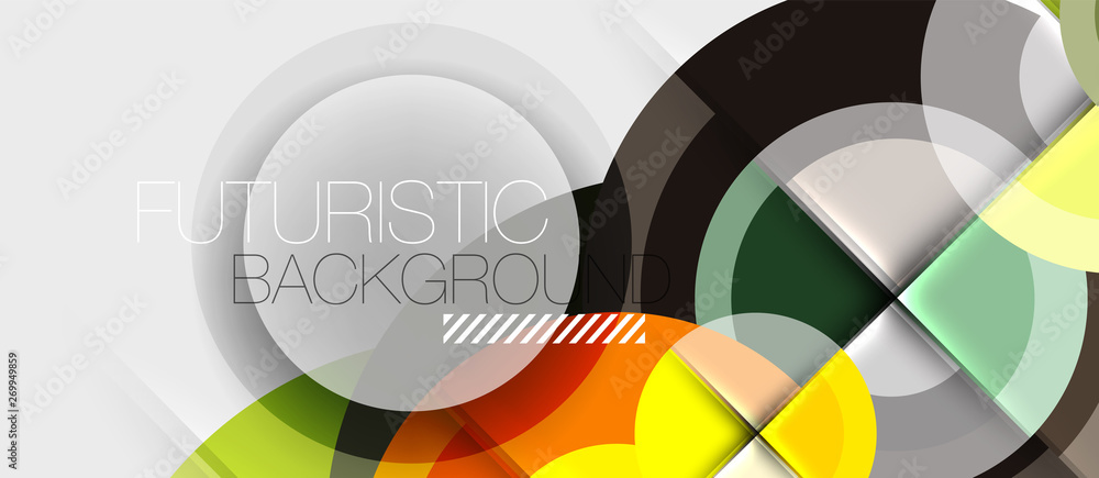 Geometric design abstract background - circles Geometric design abstract background - circles