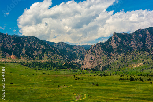 Eldorado Canyon in Boulder County, Colorado on a Sunny Day